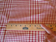 Wine Red Plaid/check “Scotland” upholstery fabric 56″ x 6 yards