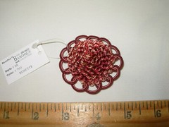 4 PIECE DECO PRO BAROQUE ROSETTE BUTTON TRIM FABRIC FOR LESS