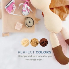 VALENGO Premium Skin Tone Fabric for Doll Making, 100% 30 x 40 Inches, Fair