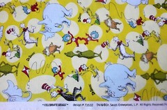 Robert Kaufman Dr Suess CELEBRATE Cotton Fabric 56.5×43