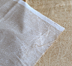 Hobby Lobby Cotton Quilt Fabric Tan Tone on Tone Paisley 44″ W x 1¾ Yards