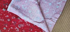 25″ Univ of Alabama BAMA on red paisley Fabric Fabrique Innov Patt# AL 027 HTF