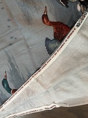 VTG 1988 Wild Geese In Flight Bill Domaratius Designs Tablecloth Approx. 2 Yard