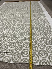 Fabric Maresca Textiles Inverted Medallion Willow Green 2 2/3 Yards 54″ width