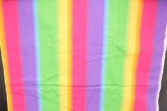 2.0 Yards Springs Fabric Ombre Rainbow Stripe Bright Colors Yellow Purple