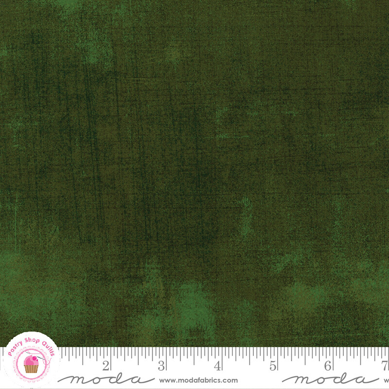 Moda PEPPERMINT BARK 30150 366 Forest Green Grunge BASIC GREY Quilt Fabric