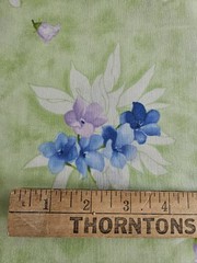Paintbrush Studio Fabric, Cape Cod, Light Green, Floral, $8 Yd