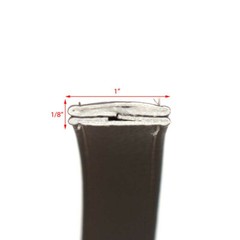 Malibu Boat Binding Pull Strap | Cool Feel Graphite 1 Inch Vinyl (YD)