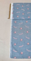 Houston Astros Chambray ~ Logo Pattern MLB Cotton Fabric 1/4 Yard 9” X 58”
