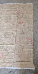 Portfolio Textiles fabric floral muted antique rose flowers Teflon 2+ yards