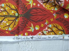 Tula Pink BTFQ 18″ x 22″ cotton print The Birds and the Bees Tree of Life