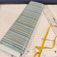 Solarium Blue Stripe Outdoor/UV Fade Resistant Fabric 4 yards 54”
