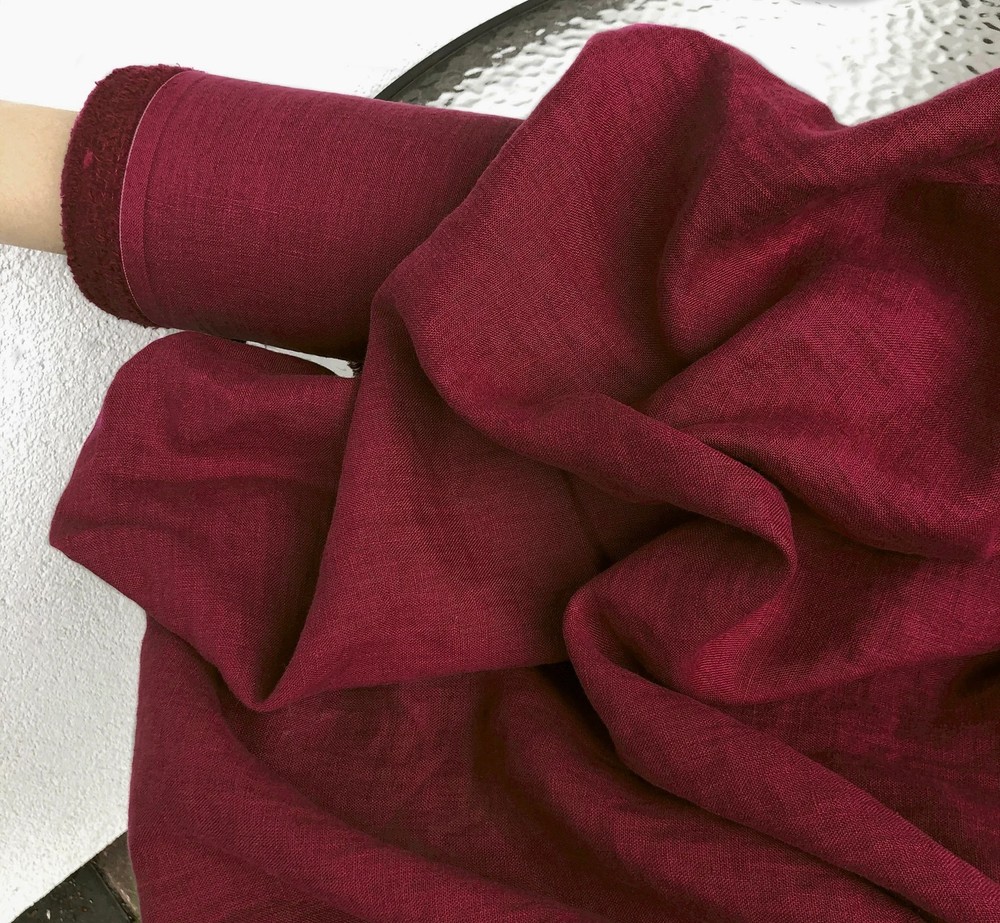 Natural Linen Fabric By The Yard Soft Washed Sewing Material Clothing Upholstery