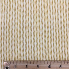 4.5 Yard Remnant of Yellow and White Striped Home Decor Fabric