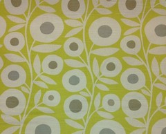 RICHLOOM INGRID CITRUS YELLOW FLORAL SLUB COTTON FABRIC BY THE YARD 54″W