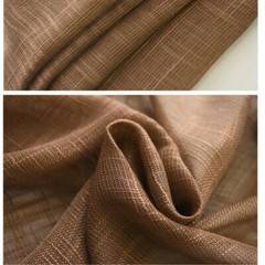 Curtain Cushion Cotton Linen Fabric Sheer Material Sewing DIY Solid Color Modern