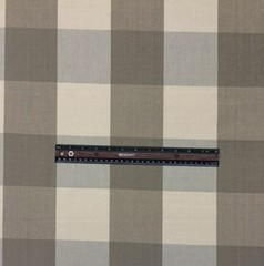 BALLARD DESIGNS BUFFALO CHECK TAUPE CREAM CHECKER MULTIUSE FABRIC BY THE YARD
