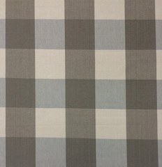 BALLARD DESIGNS BUFFALO CHECK TAUPE CREAM CHECKER MULTIUSE FABRIC BY THE YARD