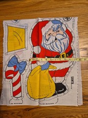 VTG Spring Mills Santa Fabric Panel Cut & Sew Pillow Uncut Pattern Ls 518