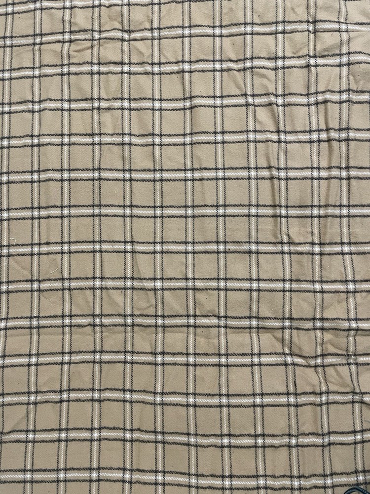 38”x44” Tan/ Beige White Black Plaid Cotton Fabric- JOANN Fabrics