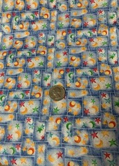 “ Our World “ Celestial Fabric By Running Rhino & Balson Hercules Red Blue BTHY