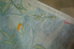 6.5 Yds Schumacher Fabric Nagano Chintz Asian WaterGarden Upholstery 54″ x 234″