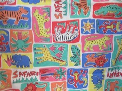 Princess Fabrics, Inc. SAFARI Animal Print Cotton FABRICS 1 1/2 YX4 4″ VTG