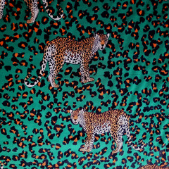 Solid Rich Golden Brown Viscose Charmeuse – Goes w/ Our Green Leopard Satin!