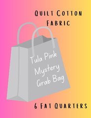 6 Fat Quarters Tula Pink Mystery Random Bundle Quilt Cotton Grab Bag