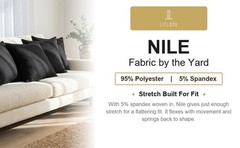 Nile Rib Knit Fabric by the Yard 95% Polyester Spandex 2-Way Stretch Activewear