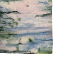 SkyDyes Mickey Lawler 2010 Hand Dyed Fabric TWO 1yd Pieces Abstract Blue Green