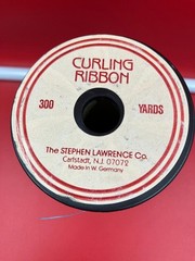 Vintage Stephen Lawrence Co. 300 Yards Curling Ribbon Light Blue Aqua W. Germany
