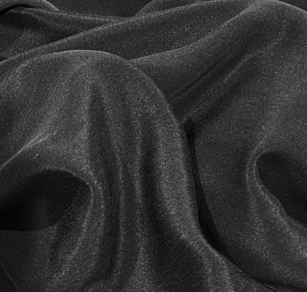 1.5 Yard Black 4poly 100% Silk Fabric 45” Width 1 Yard