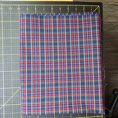 4 One Yd cuts Tartan Plaid, Red, Blue, White, Green 100% cotton