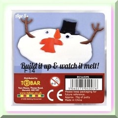 Melt-Away Snowman Putty with Color Change