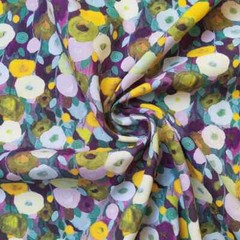 Soft Viscose 55” Wide By Yard Floral Rayon Fabric Soft Dress Gown Robe Material