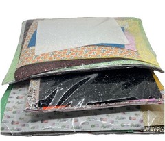 1lb, FauxLeather, Glitter Big Scraps, Scrap PackOf Leatherette, Faux Leather