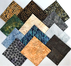 48 PCS BATIK ~ 5″X5″ PRE-CUT QUILT SQUARES CHARM PACK ~ FREE SHIPPING