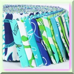 Ocean Breeze Cotton Quilt Fabric Kit 40 Precut Strips