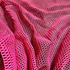 Pink Mesh Fabric Remnant Scrap Remnant Embellishment