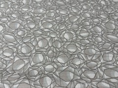 Gray Gemstone Pattern Fat Quarter Cotton Fabric 18×22″ Sewing Crafts