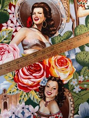 Fabric – Vintage Alexander Henry Las Senoritas Western Cotton BTY 36″ L x 44” W