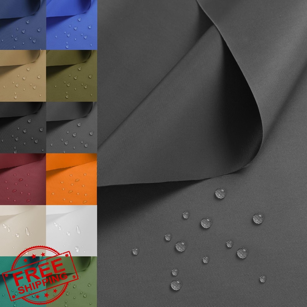 Konelia Grey 420D Nylon Fabric 5 Yard Waterproof Ripstop