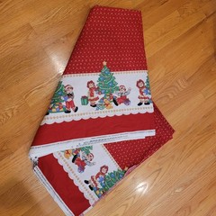 Vintage Raggedy Ann & Andy Christmas Border Daisy Kingdom #1758 7 3/4 Yards 45”