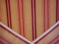 2-5/8Y GP & J Baker J0656 Meredith Gold Rosewood Moire Stripe Upholstery Fabric