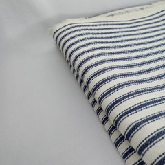 Quilting Fabric Sewing Craft Blue & White Stripes Heavy 108″ x 45″ New Arrival