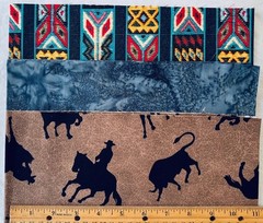 Keepsake Quilting Scrap Bag of the Month – Fabric – Cowboys, Horses, Buffalo