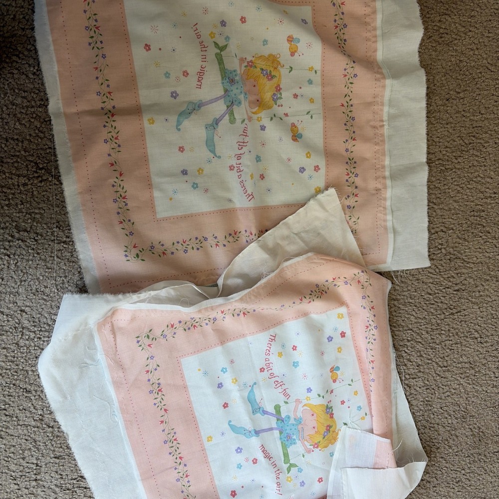 Vintage 1982 HERSELF THE ELF Pillow & Pillowcase American Greetings Corp Fabric