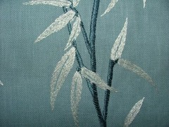 120cm iLiv Sumi Delft Blue Embroidered Fabric Curtain Upholstery Cushion