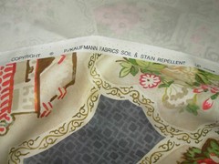 3 3/8 YD P KAUFMANN TEAHOUSE TOILE ASIAN RAVEN COTTON UPHOLSTERY FABRIC FOR LESS